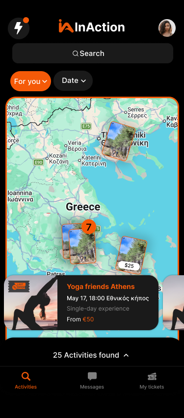 InAction App Screenshot